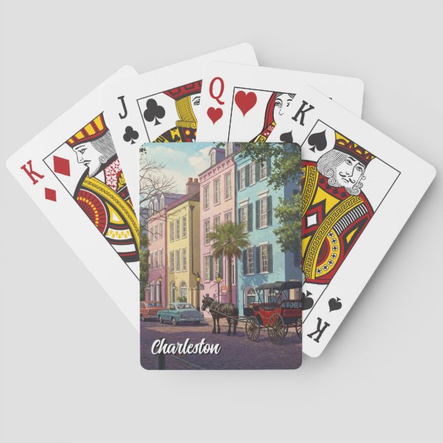 Charleston South Carolina Travel Playing Cards (Back)