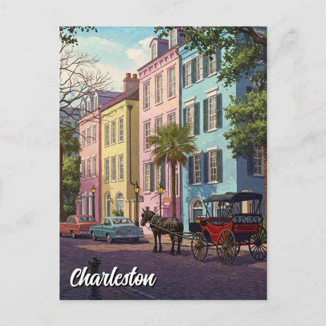 Charleston South Carolina Travel Postcard (Front)
