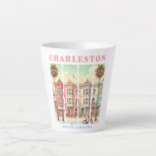 Charleston, South Carolina – Vintage King Street Latte Mug