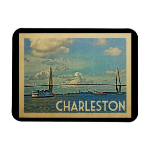 Charleston South Carolina Vintage Travel Magnet