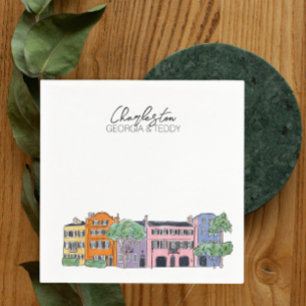 Charleston, South Carolina Wedding cocktail napkin