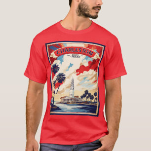 Charleston South olina States of America Tourism V T-Shirt