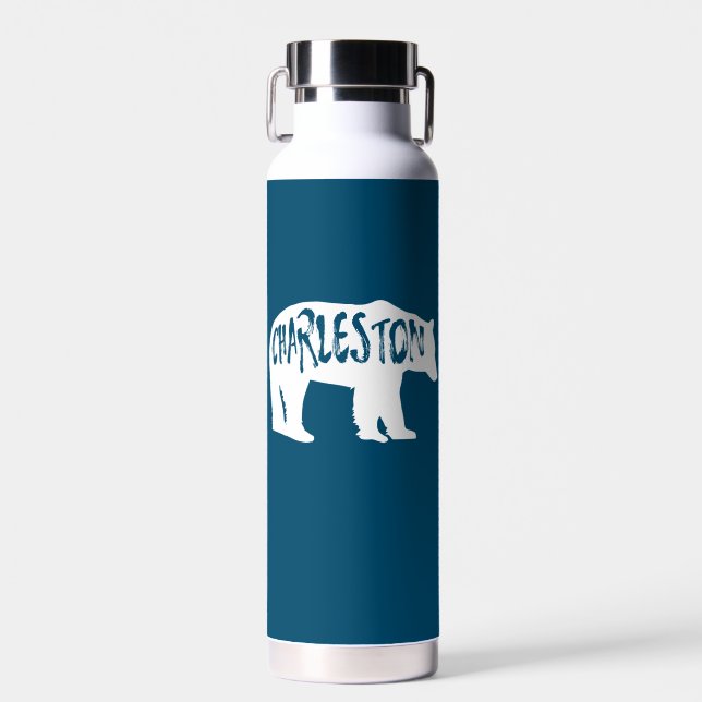 Charleston West Virginia Bear Water Bottle (Front)
