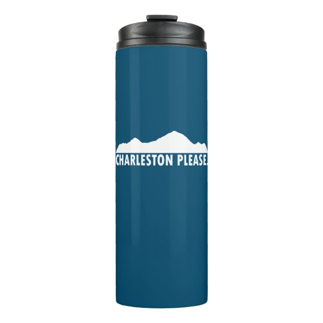Charleston West Virginia Please Thermal Tumbler (Front)