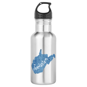 Charleston West Virginia Wood Grain 532 Ml Water Bottle