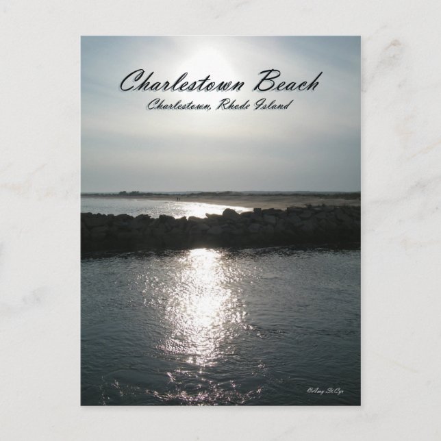 Charlestown Beach Rhode Island Postcard (Front)