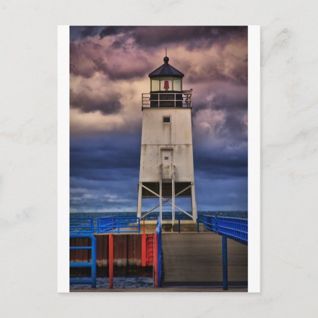 Charlevoix Light 0817 Postcard (Front)