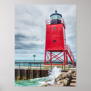 Charlevoix South Pierhead Lighthouse Poster
