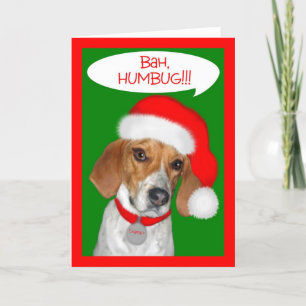 Charley Dog Series Bah Humbug Clothing and Gifts Holiday Card