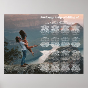 CHARLI Retro Photo Seating Chart Template