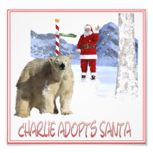Charlie Adopts Santa Cover Art Photo Print
