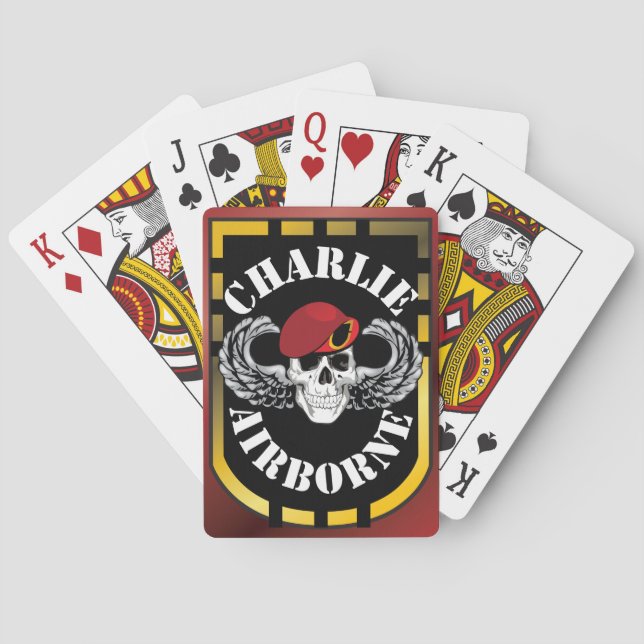 Charlie Airborne High Speed Deck Playing Cards (Back)