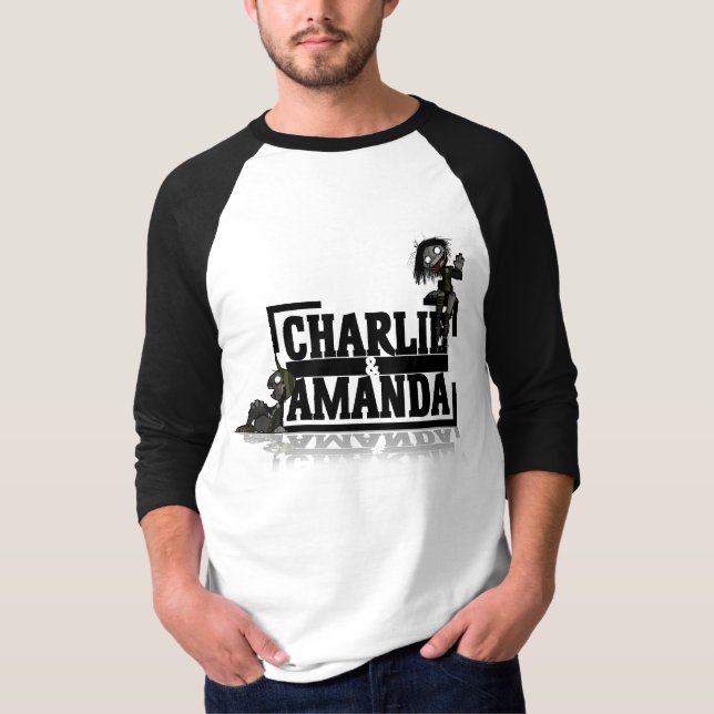 Charlie & Amanda Logo Raglan T-Shirt (Front)