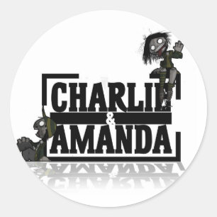 Charlie & Amanda Lrg Logo Sticker