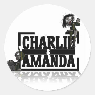 Charlie & Amanda Lrg Logo Sticker