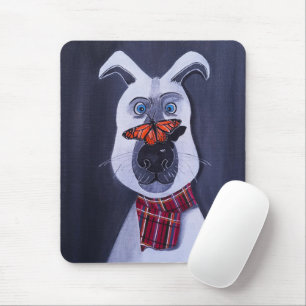 Charlie and the Monarch Painting by Alfred Fox Mouse Pad