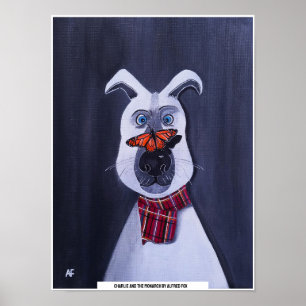 Charlie and the Monarch Painting by Alfred Fox Poster