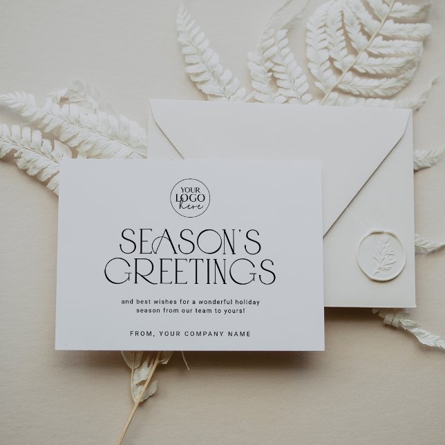 CHARLIE Black Easy Company Logo Business Christmas Holiday Card (CHARLIE Black Easy Company Logo Business Christmas Holiday Card)