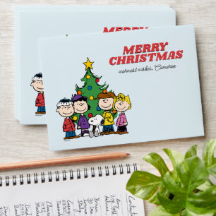 Charlie Brown and Friends Christmas Envelope