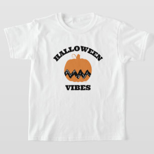 Charlie Brown Orange Pumpkin Halloween Vibes T-Shirt