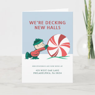 Charlie Brown   Rolling Into the Holiday Season Card