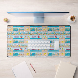 Charlie Brown & Sally At The Beach Desk Mat