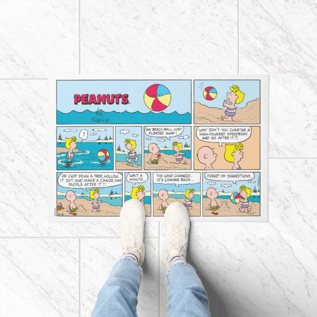 Charlie Brown & Sally At The Beach Doormat (Indoor)