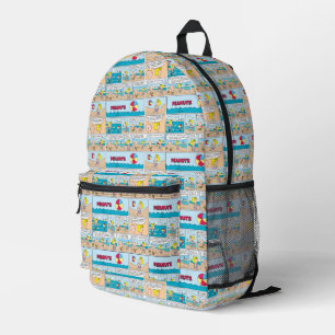Charlie Brown & Sally At The Beach Printed Backpack