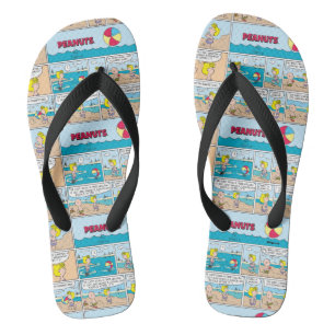 Charlie Brown & Sally At The Beach Thongs