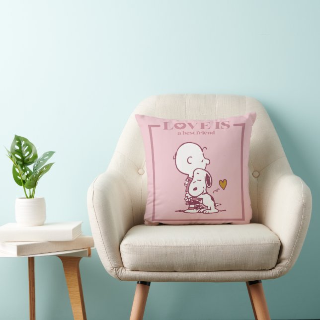 Charlie Brown & Snoopy - Love is a Best Friend Cushion (Chair)