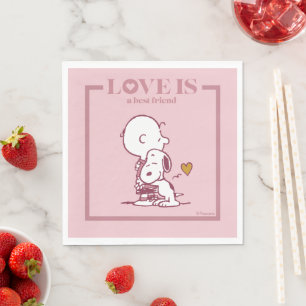 Charlie Brown & Snoopy - Love is a Best Friend Napkin