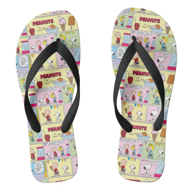 Charlie Brown, Snoopy & Sally | Ice Cream Thongs (Footbed)