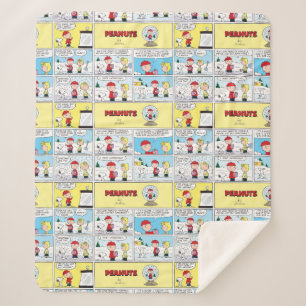 Charlie Brown   Snow Globe Sherpa Blanket