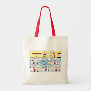 Charlie Brown   Snow Globe Tote Bag