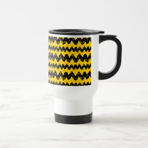 Charlie Brown Zig Zag Pattern Travel Mug