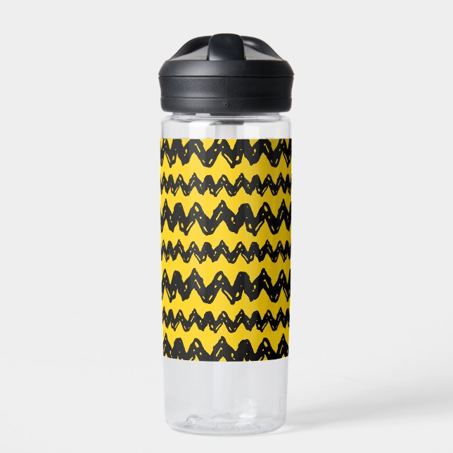Charlie Brown Zig Zag Pattern Water Bottle (Front)