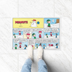 Charlie Brown's Baseball Memories Doormat