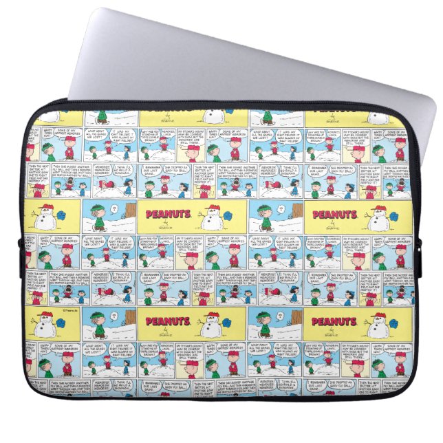 Charlie Brown's Baseball Memories Laptop Sleeve (Front)