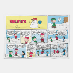 Charlie Brown's Baseball Memories Tea Towel