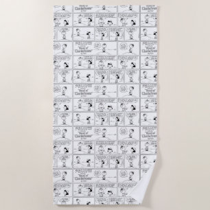 Charlie Brown's Memories At The Pitcher's Mound Beach Towel