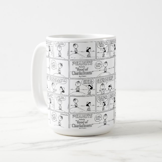 Charlie Brown's Memories At The Pitcher's Mound Coffee Mug (Front Left)