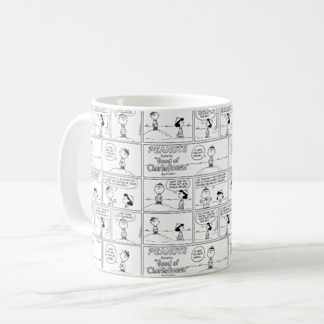 Charlie Brown's Memories At The Pitcher's Mound Coffee Mug (Front Left)