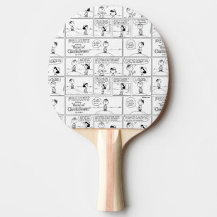 Charlie Brown's Memories At The Pitcher's Mound Ping Pong Paddle