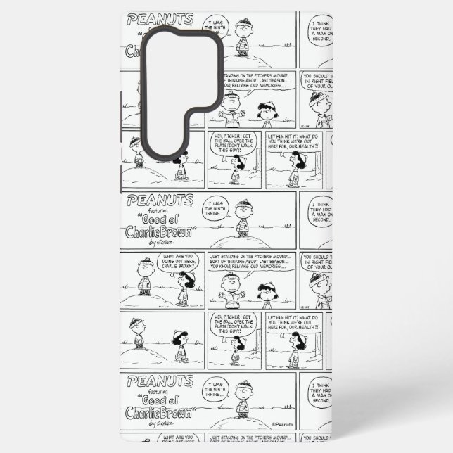 Charlie Brown's Memories At The Pitcher's Mound Samsung Galaxy S22 Ultra Case (Back)
