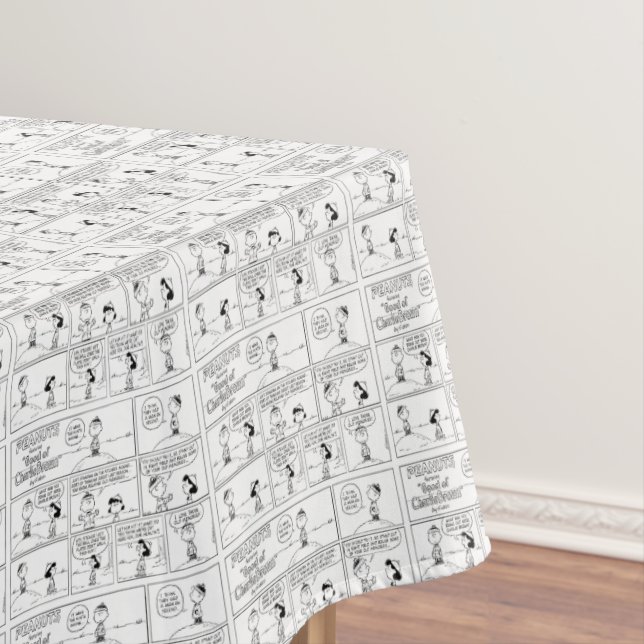 Charlie Brown's Memories At The Pitcher's Mound Tablecloth (In Situ)