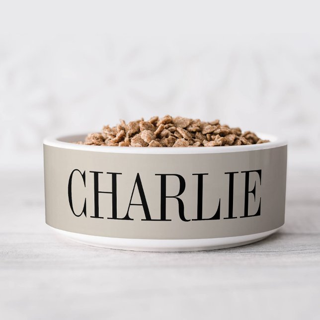 Charlie Classic Name Monogram | Beige Bowl (Creator Uploaded)
