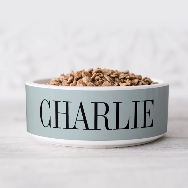 Charlie Classic Name Monogram | Light Blue Bowl (Creator Uploaded)