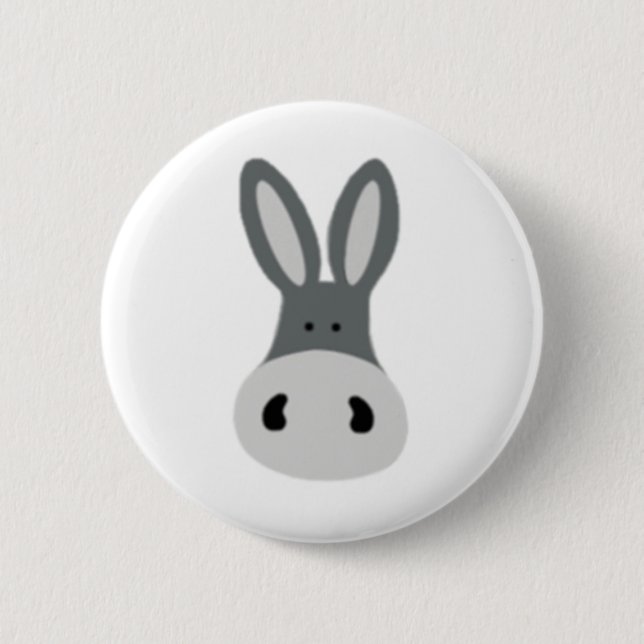 Charlie Donkey 6 Cm Round Badge (Front)