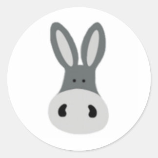 Charlie Donkey Classic Round Sticker