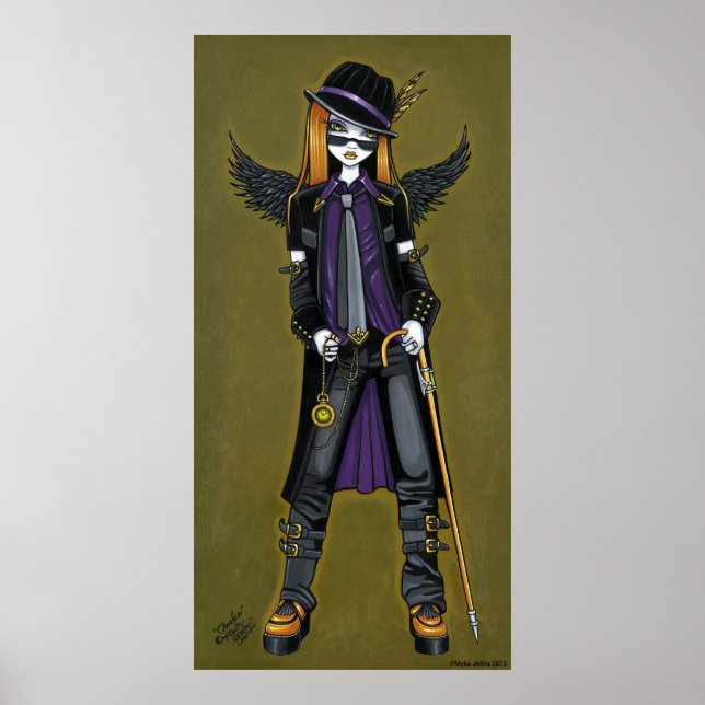 Charlie Hipster Steampunk Angel Poster (Front)